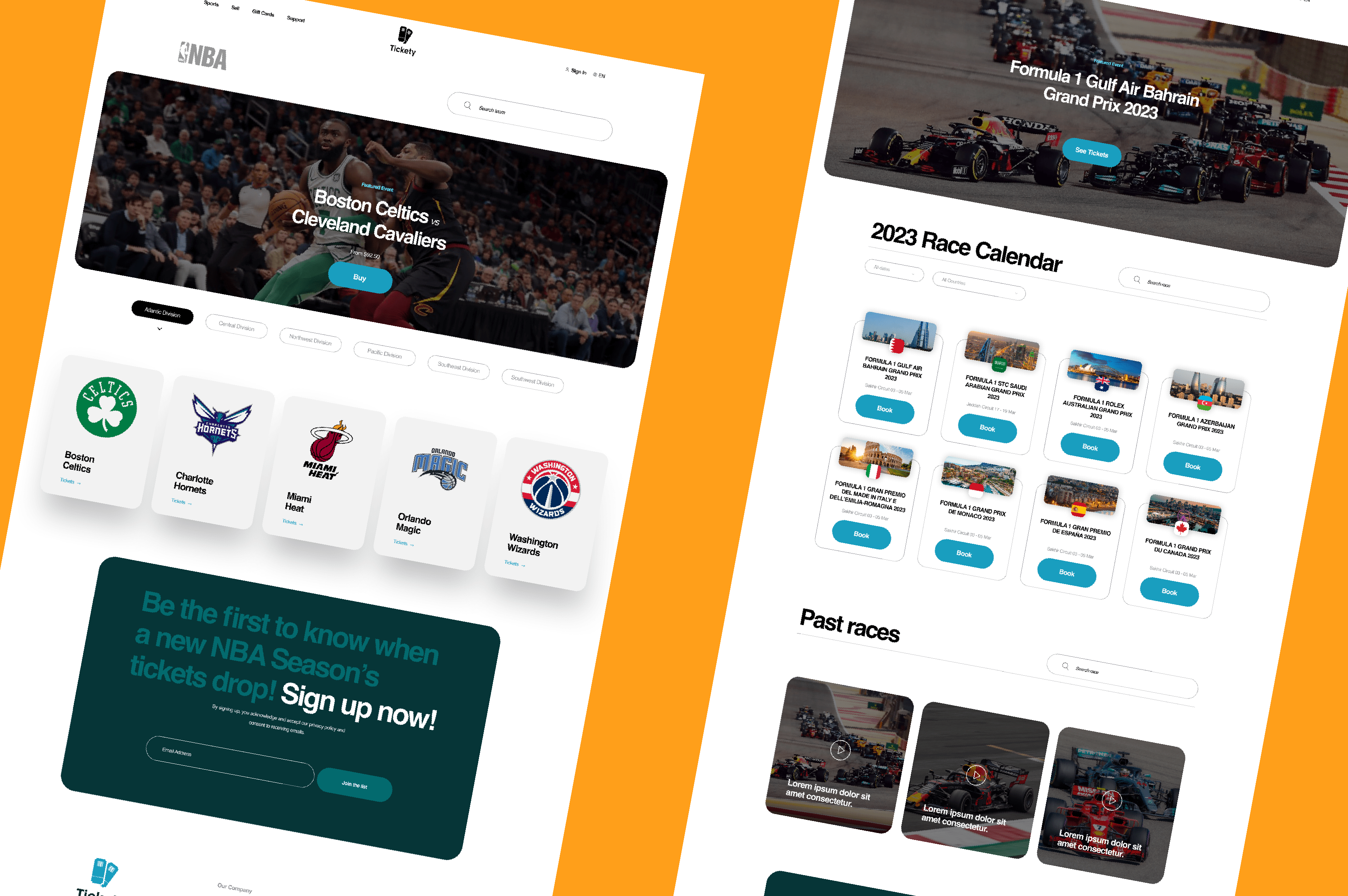 Website van Tickety Designs